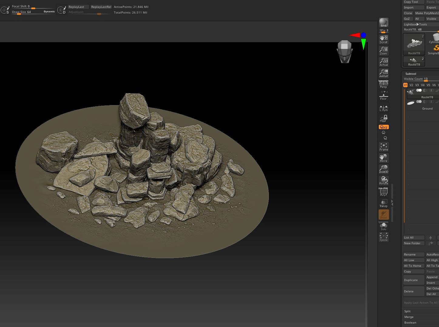3D Rock Model - TurboSquid 2034318