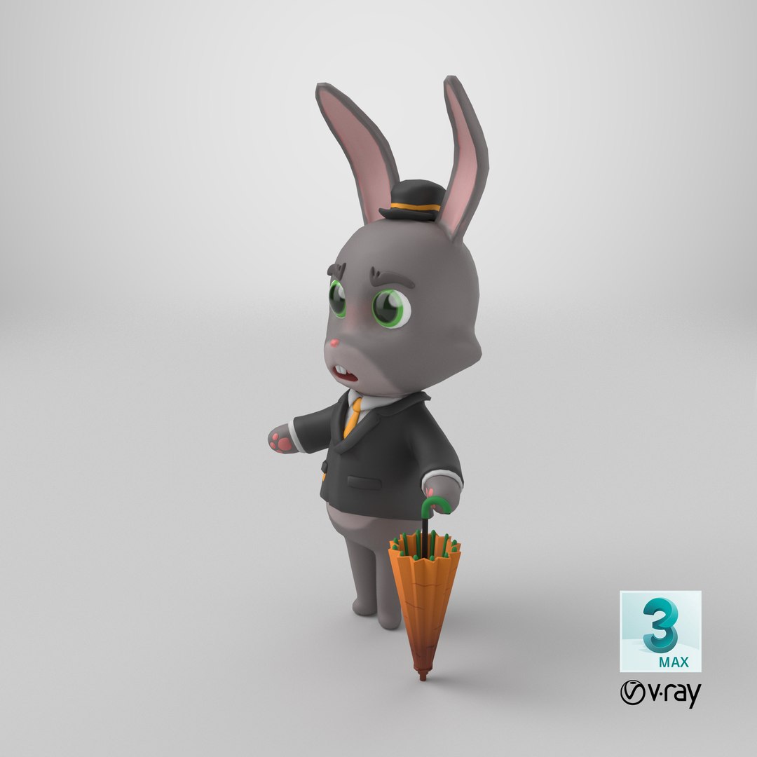 3D Mister Rabbit Cartoon Character PBR model https://p.turbosquid.com/ts-thumb/9o/UXm5cT/ih/stemcell_max_vray_render/png/1724418732/1920x1080/fit_q87/5d6ab4831a43266e6d274b97670d8e7ab107d2a4/stemcell_max_vray_render.jpg