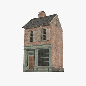 3D 18th century architectural buildings model