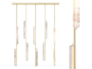 Rh Audubon Alabaster Linear Chandelier
