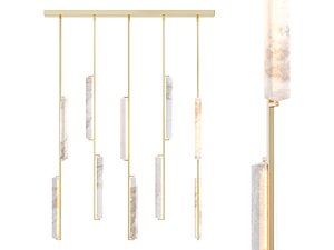 Rh Audubon Alabaster Linear Chandelier