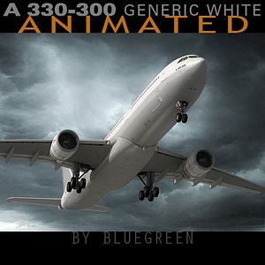 3dsmax airbus a330-300 generic plane