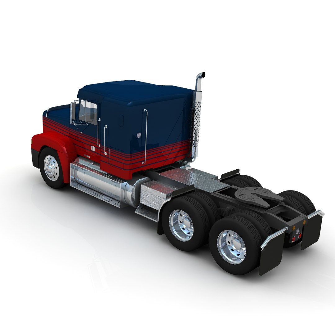 Freightliner Fld120 Midroof 3d Model