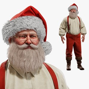 Old school Santa Claus realistic