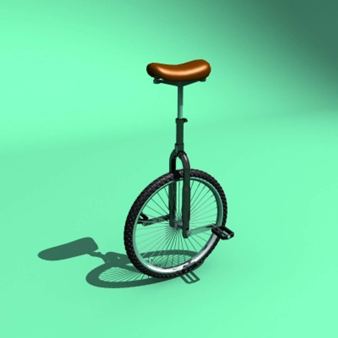 Unicycle Cycle 3d Model