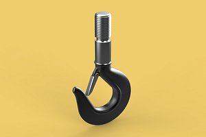 STANDARD HOOK FORGED SINGLE LIFTING CRANE HOOKS HOIST LATCH TON