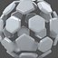 Soccerball split C white