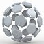 Soccerball split C white