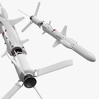 Guided Drone Missile with Foldable Fins
