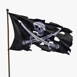 Pirate Flag 3D model