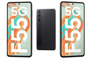 3D Samsung Galaxy F55 Raisin Black Low Poly