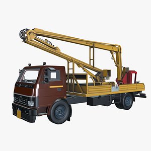 3D Man lifting vehicle model