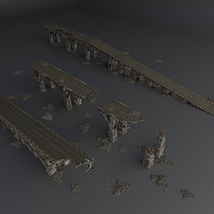 DESTROYED BRIDGE SET KITBASH