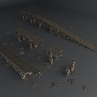 DESTROYED BRIDGE SET KITBASH