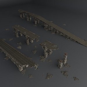 DESTROYED BRIDGE SET KITBASH