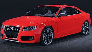 2008 Audi S5 3D Model  German V8 Grand Tourer 3D