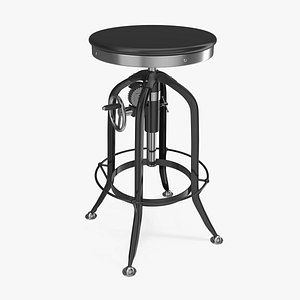 Pittsburgh Height Barstool 3D Model