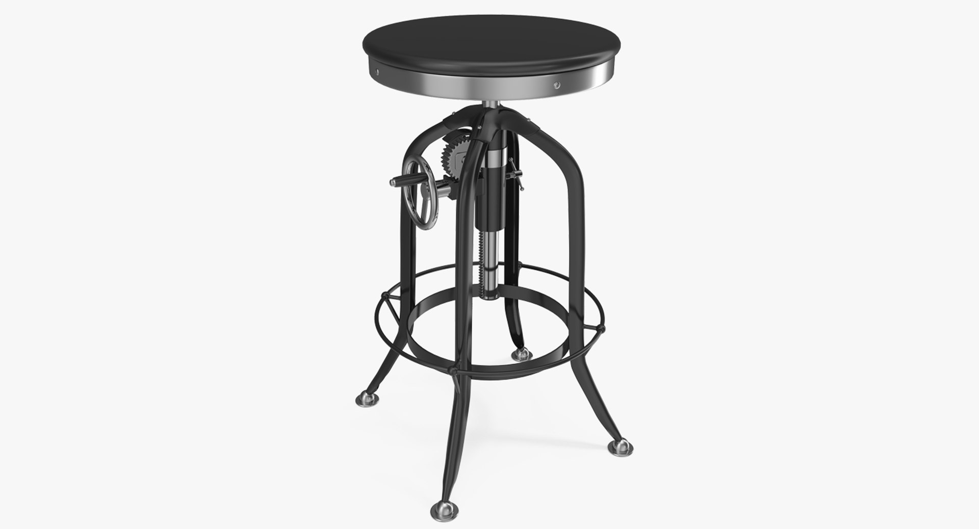 Pittsburgh Height Barstool 3D Model 3D model preview