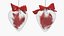 Heart-Shaped Christmas Ornament on Pine Branch