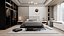 3D Modern Minimalist  modern bedroom pbr furniture family room apartment cabinet residental int blender
