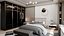 3D Modern Minimalist  modern bedroom pbr furniture family room apartment cabinet residental int blender