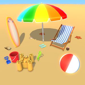 Cartoon Beach Party & Fun Props
