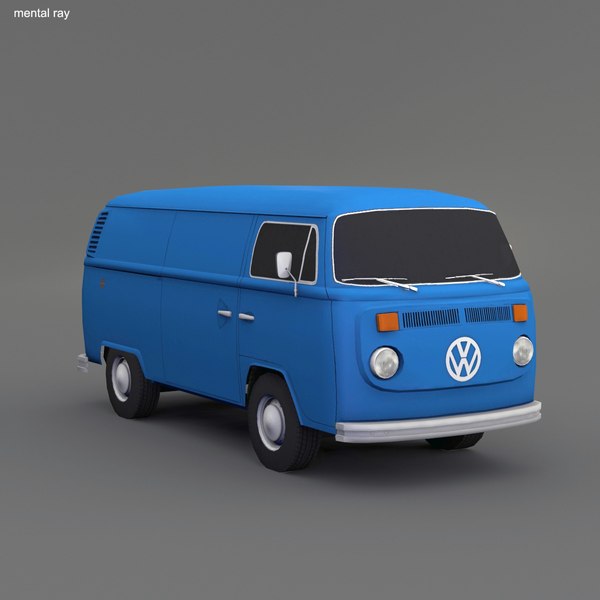 3d model bus 4x4 vintage