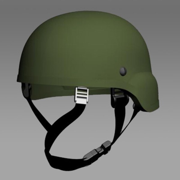 army ach helmet 3d model