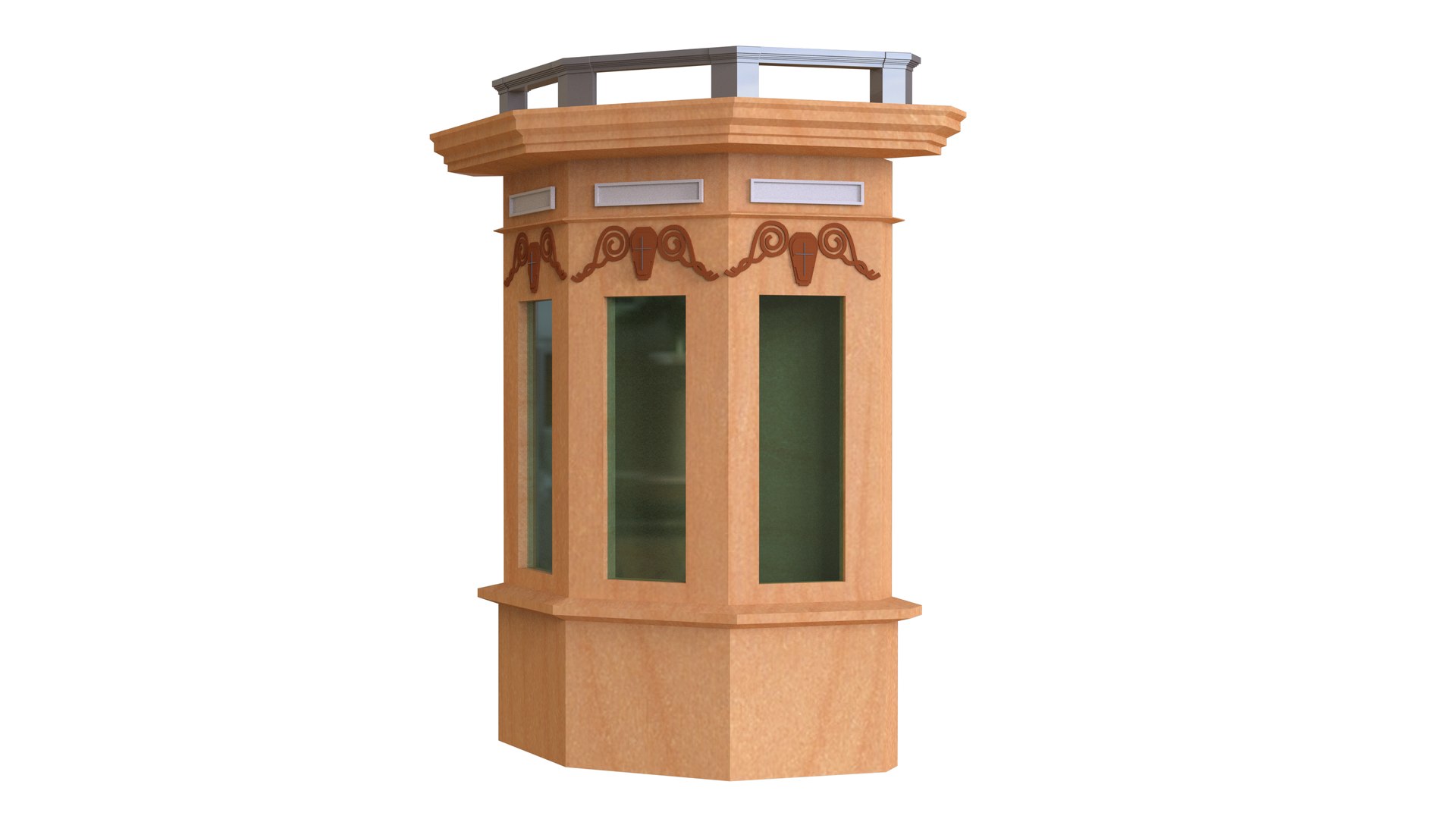 Front Building 3D Model - TurboSquid 2172858