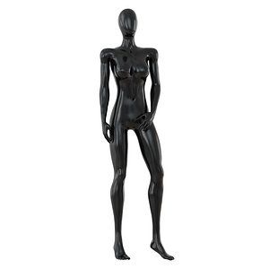 Female faceless plastic mannequin 96 3D model