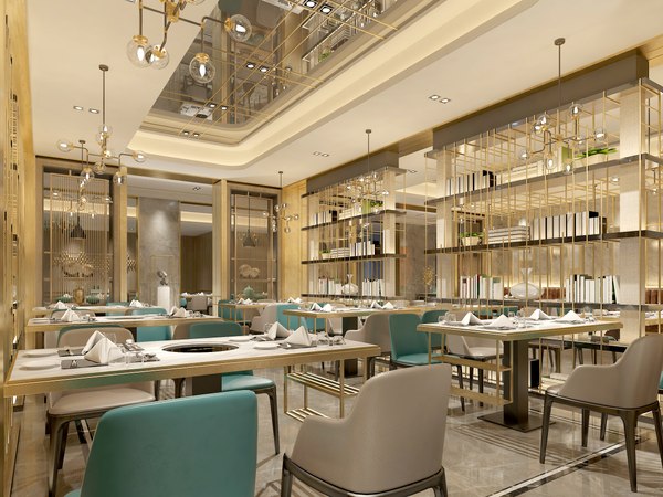 restaurant interior Modelo 3D - TurboSquid 2032664