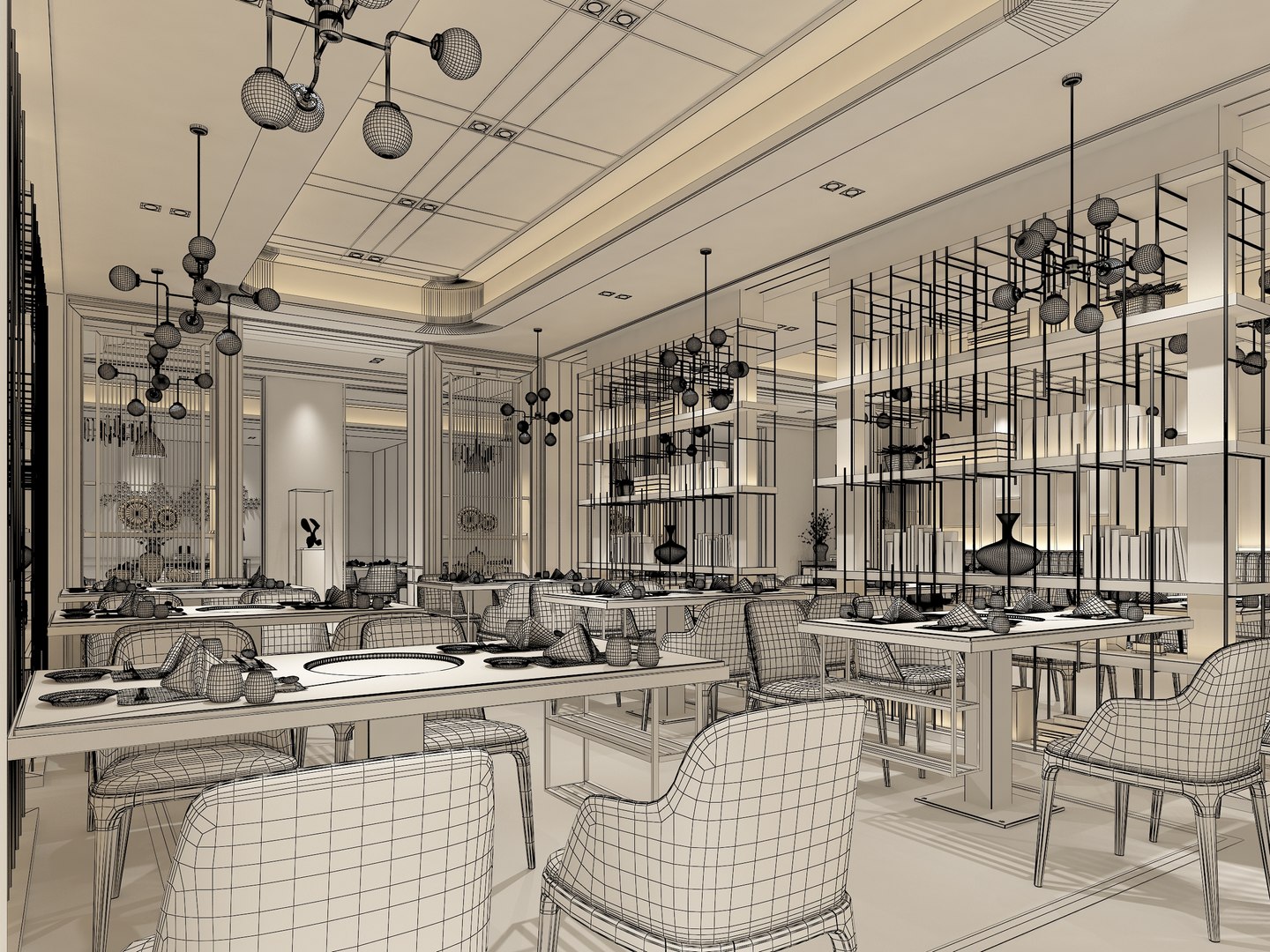 3D Restaurant Interior - TurboSquid 2032664