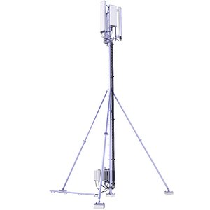 3D Cell Tower Base Station 68 model