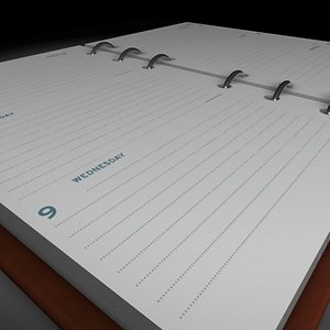 Modello 3D Organizzatore di agenda - TurboSquid 462883