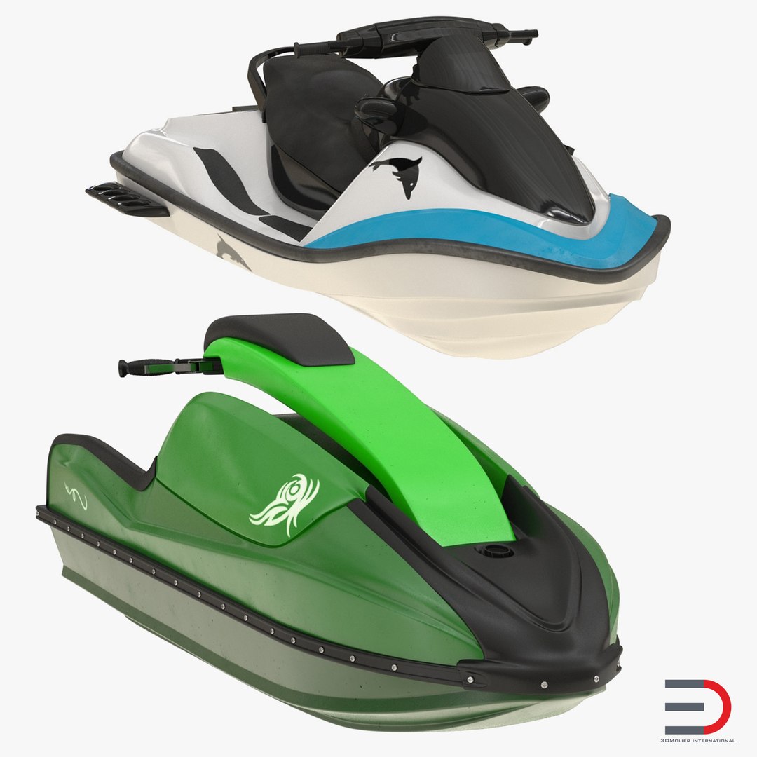 Jet Ski Collection 3D model preview