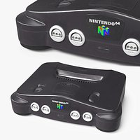 Nintendo 64 Retro Gaming System Black