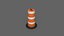 PBR Traffic Drum Barrel 3D model