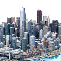 San Francisco Downtown 3D Scan City USA