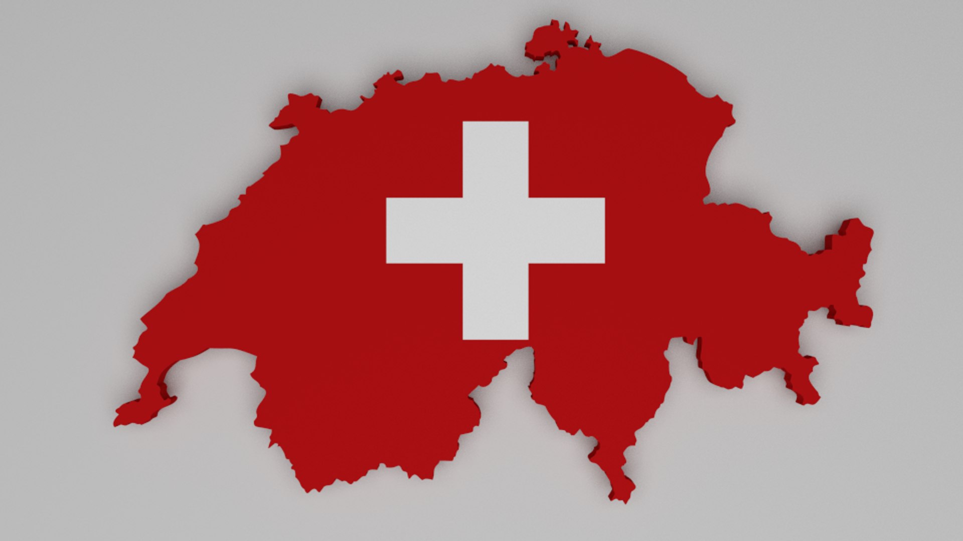 3d Switzerland Flag