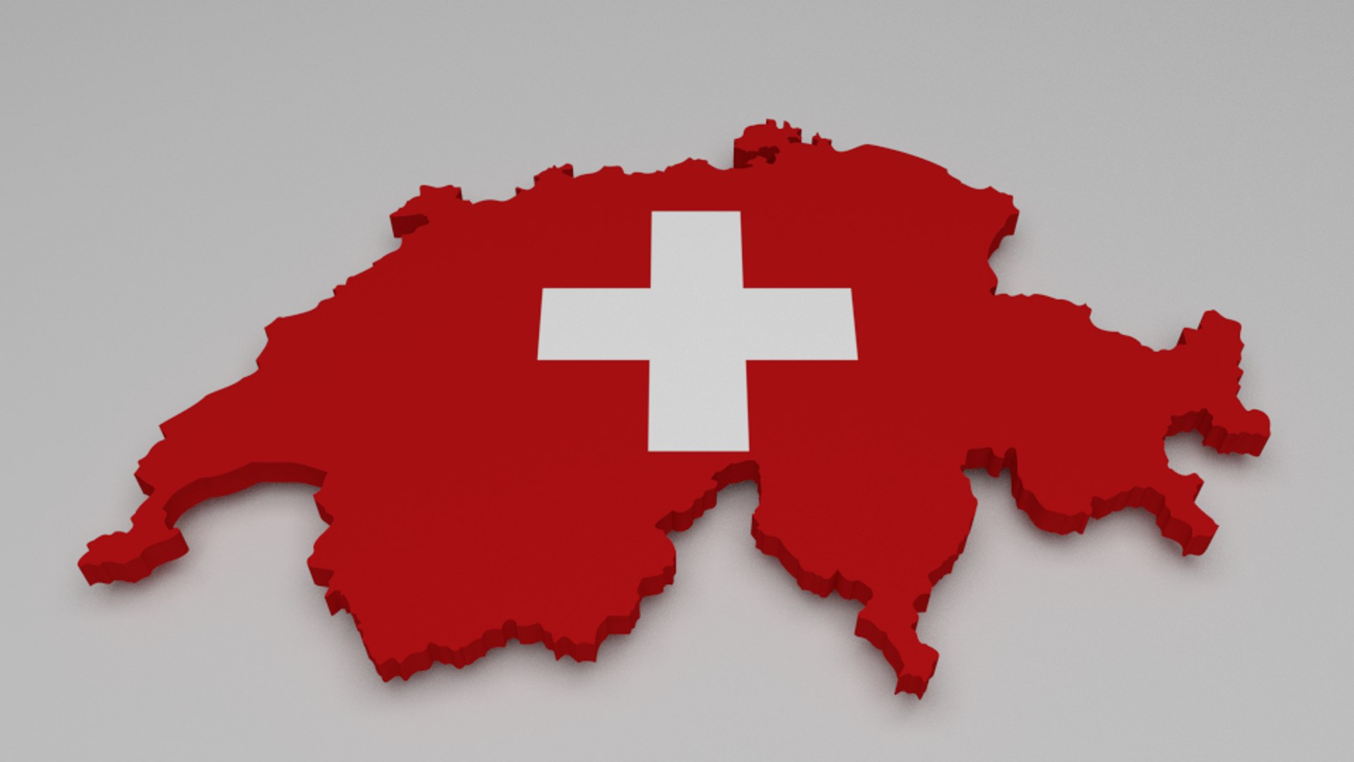 3d Switzerland Flag