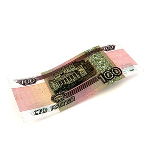 3D model 100 Russian Roubles Banknote