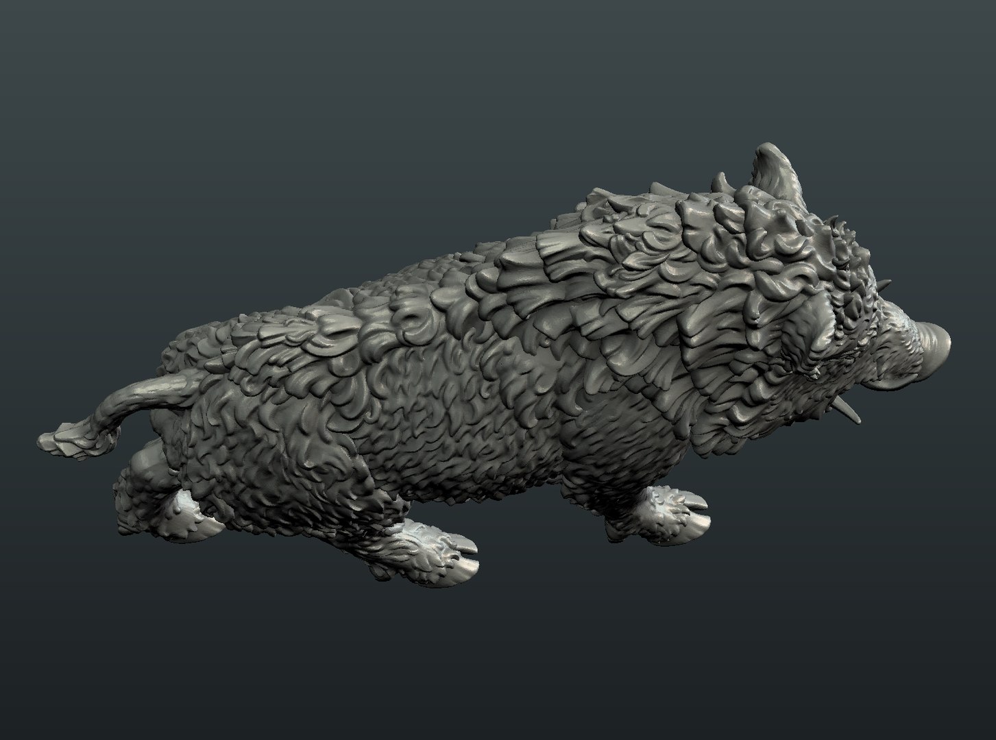 3D Model Boar Figure - TurboSquid 1369928