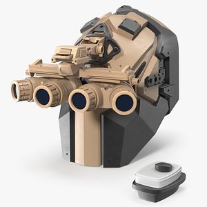 Modular Combat Helmet with NVG System Tan