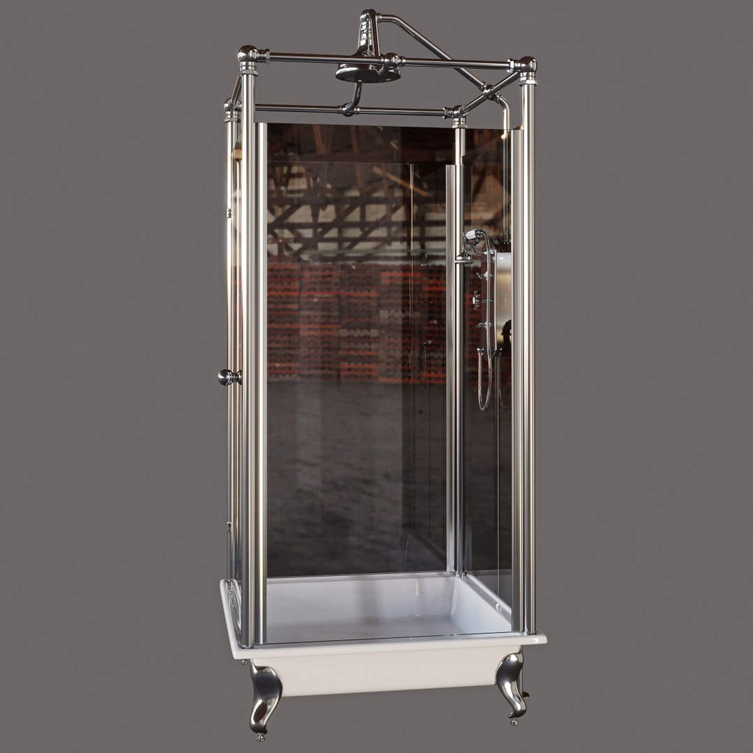 The Spittal Freestanding Shower - Drummonds Bathrooms