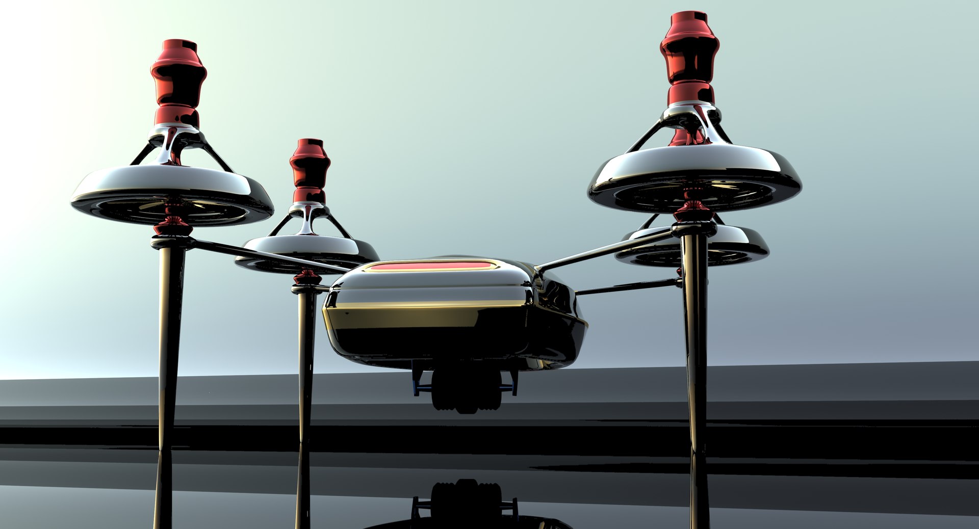 Space Drone 3D Model - TurboSquid 1174071