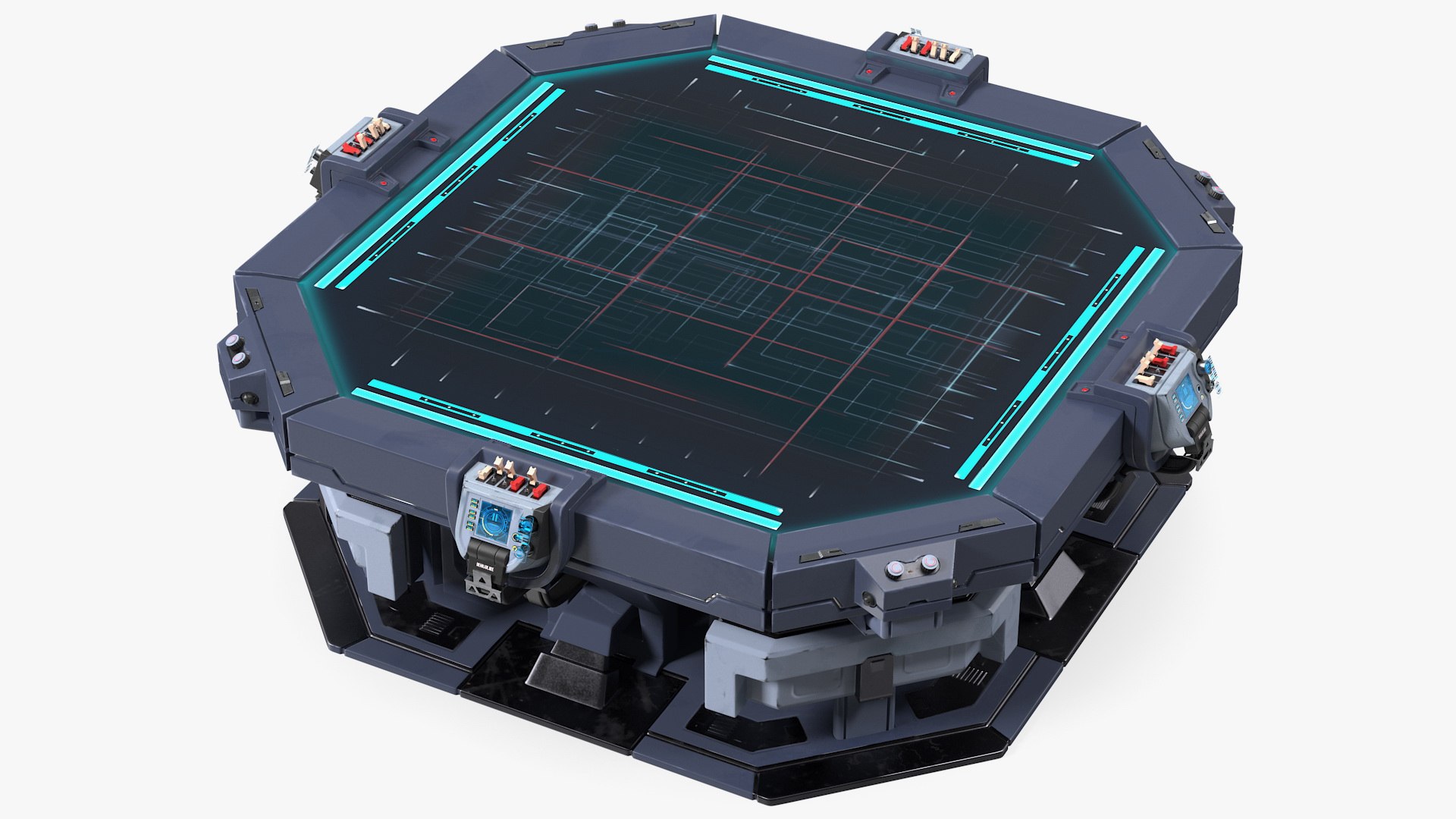 Hologram Table 3D model preview