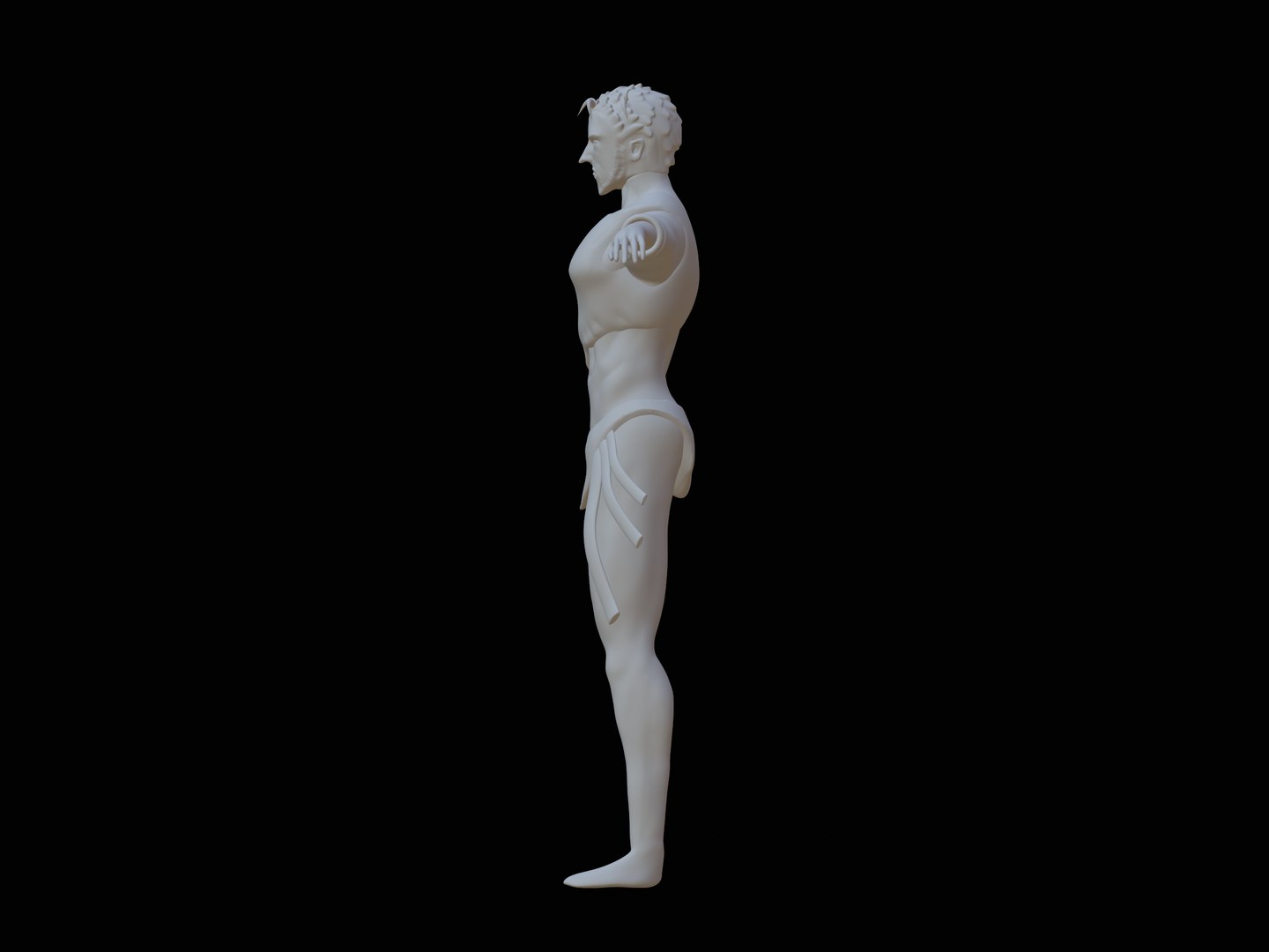 3D Primitive Man Character Model - TurboSquid 1995108