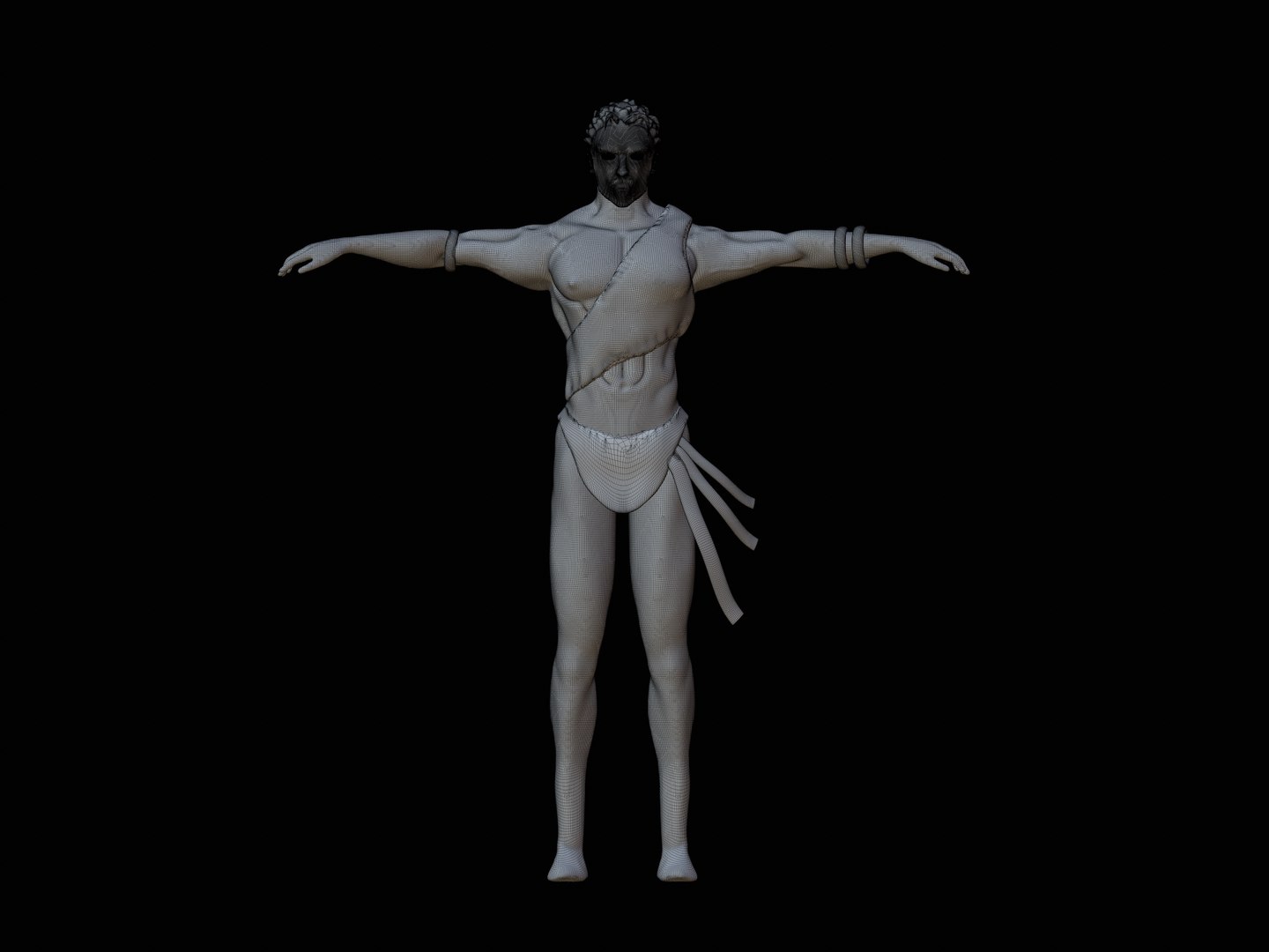 3D Primitive Man Character Model - TurboSquid 1995108