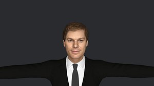 3D model Dexter Morgan  Hyper Realistic Full Body Fully Rigged 3D Character