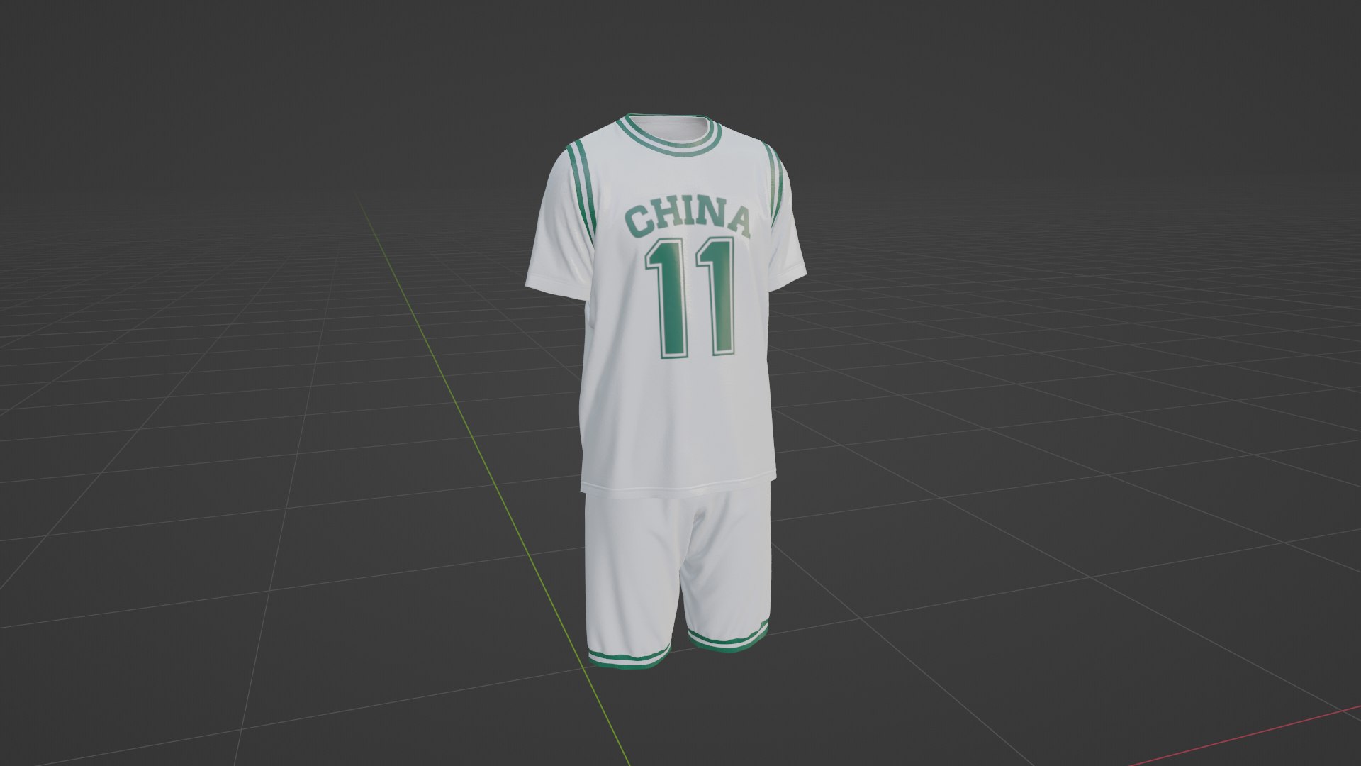 Basketball Outfit - Easy Fit 3D model